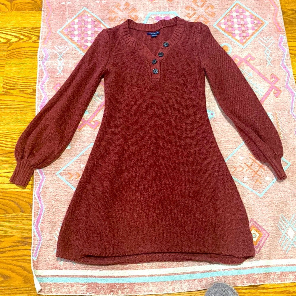 American Eagle Puff Sleeve Sweater Dress
